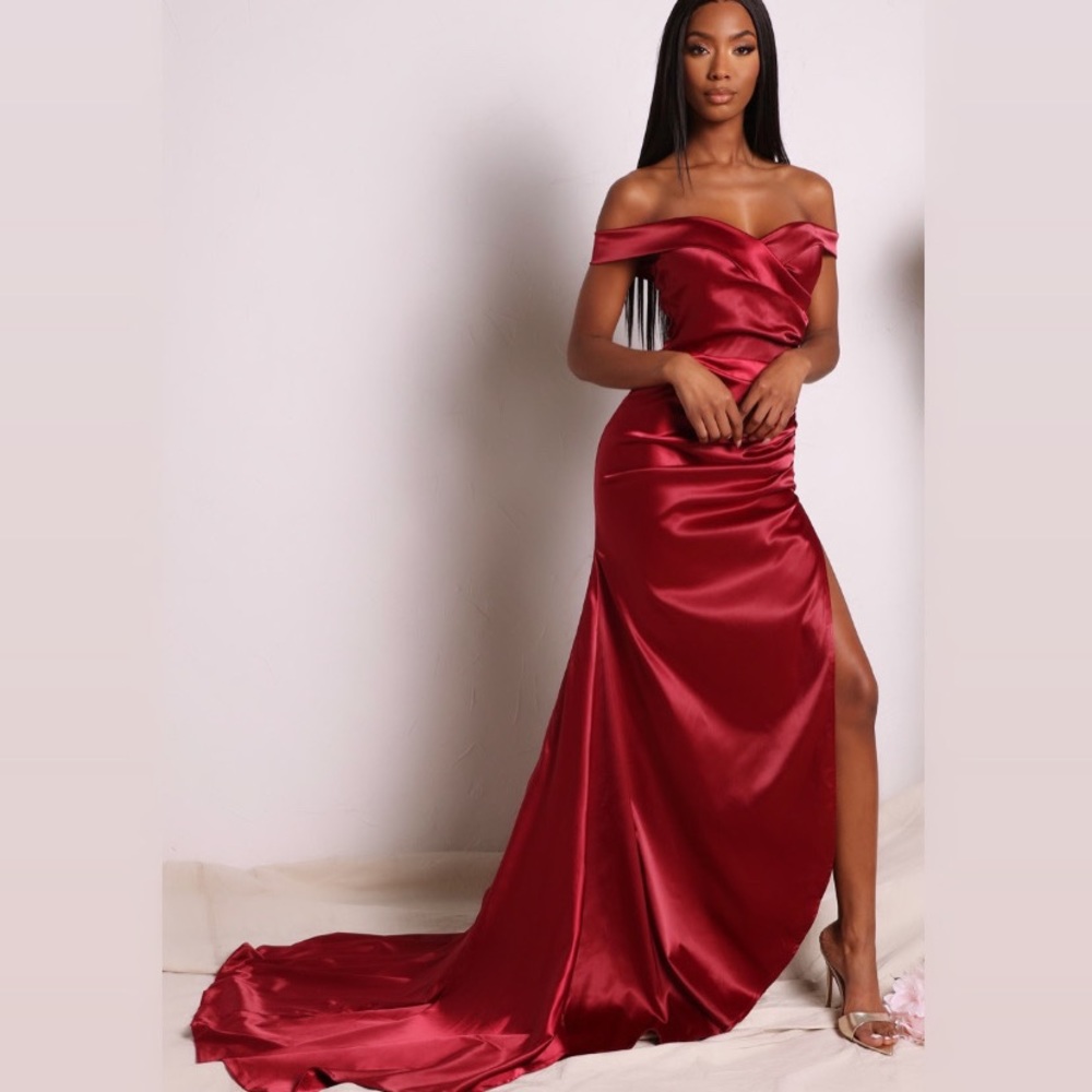 Red evening dress!